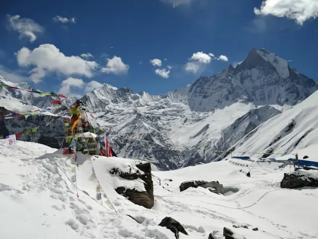 Filming location in Nepal