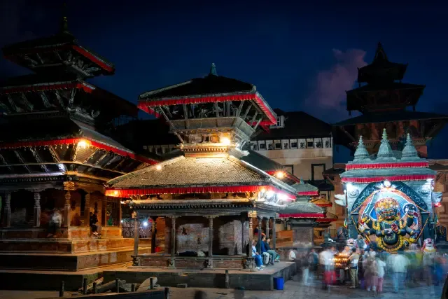 Filming location in Nepal