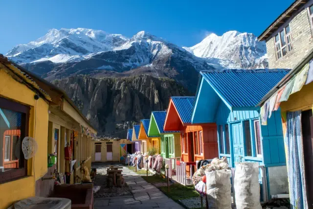 Filming location in Nepal